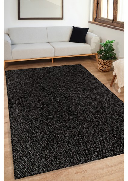 Doku DH008 Antrasit Hav Toz Vermez Salon Mutfak Koridor Oturma Odası Yolluk Dokuma Kilim