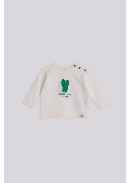 Bg Store Erkek Bebek Ekru Eşofman Takımı