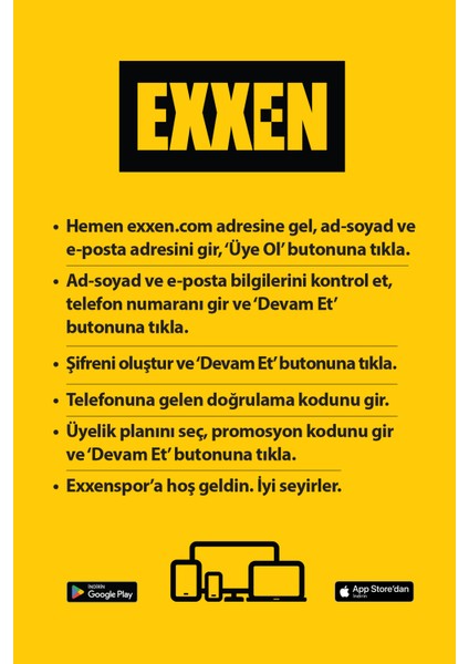 3 Aylık Reklamlı Exxenspor fiyatları