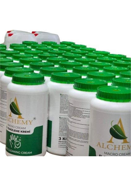 Macro Cream Granüllü El Temizleme Kremi 3 kg(Pompalı)
