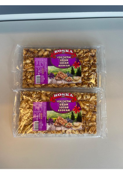Yer Fıstık Üzüm Susam Krokan 150 gr 2 Adet