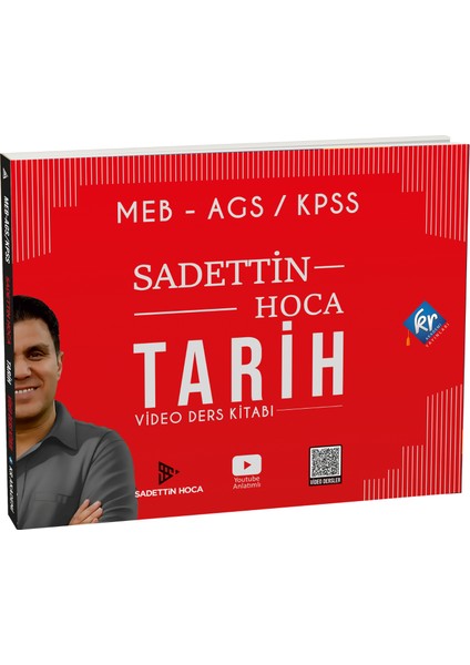 Sadettin Hoca Meb Ags Kpss Tarih Video Ders Kitabı Kr Akademi Yayınları