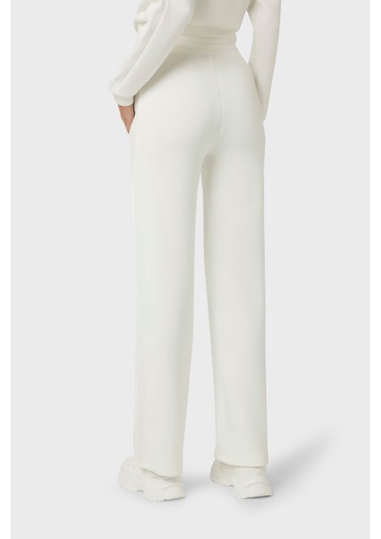 Brenda Regular Fit Yüksek Bel Bol Paça Logolu Pantolon V3RB21K7UW2 Bayan Pantolon V3RB21 K7UW2 G6K5