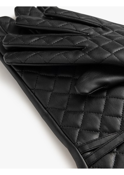 Eldiven Suni Deri Kapitoneli Kemer Detaylı modelleri