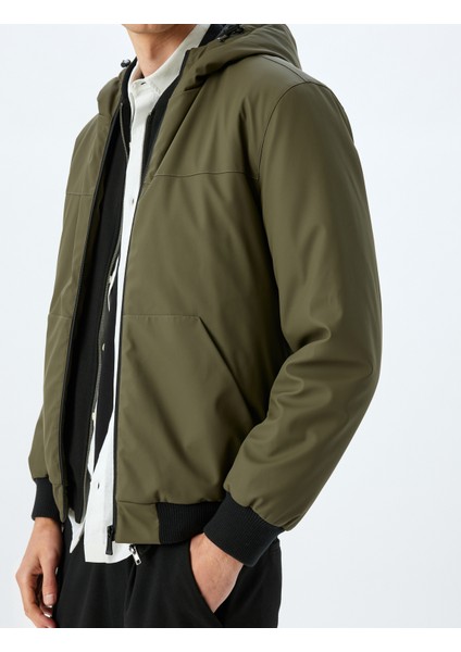 Mevsimlik Ceket Slim Fit Fermuarlı