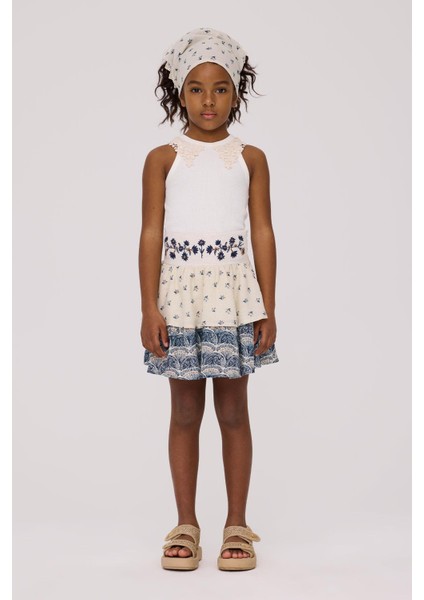 Bg Store Kız Çocuk Desenli Etek