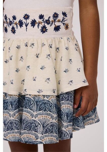 Bg Store Kız Çocuk Desenli Etek modelleri