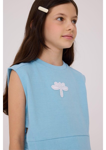 Kız Çocuk Mavi Sweatshirt modelleri