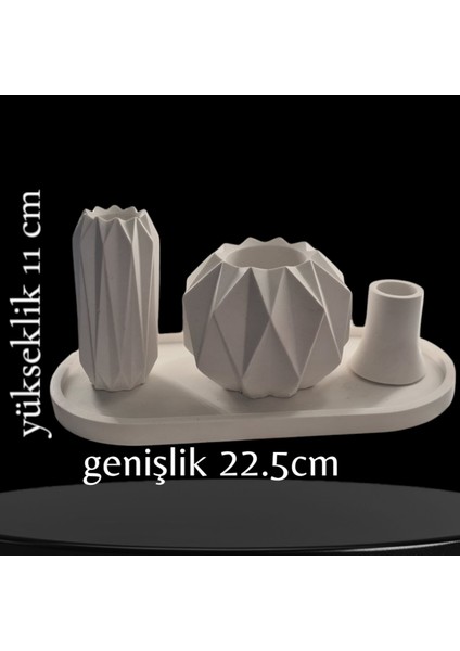 Fantazi4 Lü Mumluk Vazo Takımı