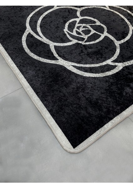 Çiçek Desenli Latesk Kaymaz Taban Halı fırsatları