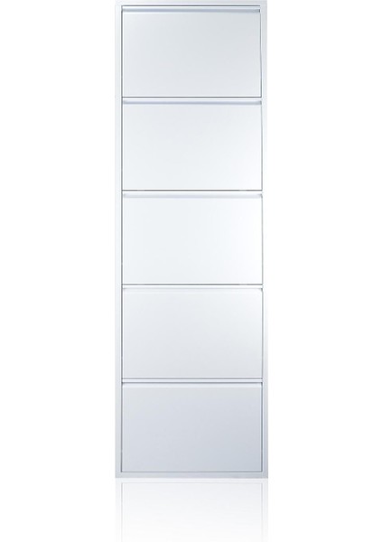 5'li Beyaz Metal Ayakkabılık