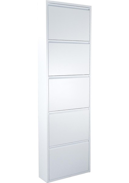 5'li Beyaz Metal Ayakkabılık modelleri