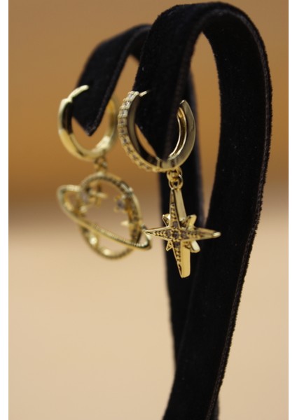 Bellajoya 3'lü Gezegen Küpe