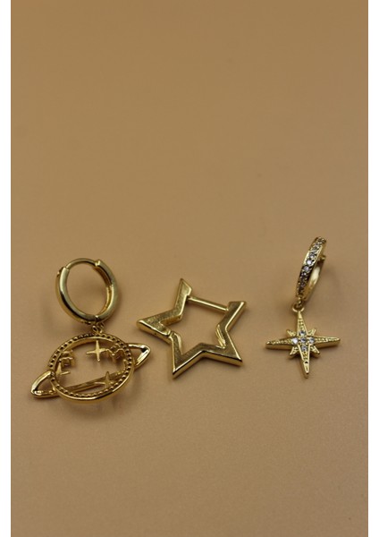 Bellajoya 3'lü Gezegen Küpe fırsatları