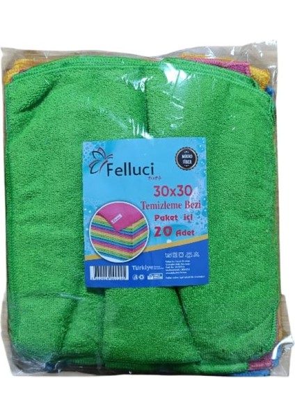 Microfiber Banyo Mutfak ve Yer Temizleme Bezi 30x30 cm 20 Adet indirimleri