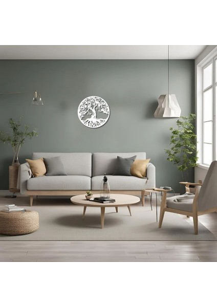 Duvar Dekoru Hediyelik Aile Ağacı (Family Tree) Metal Duvar Tablosu Sanat