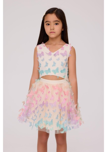 Bg Store Kız Çocuk Desenli Bluz