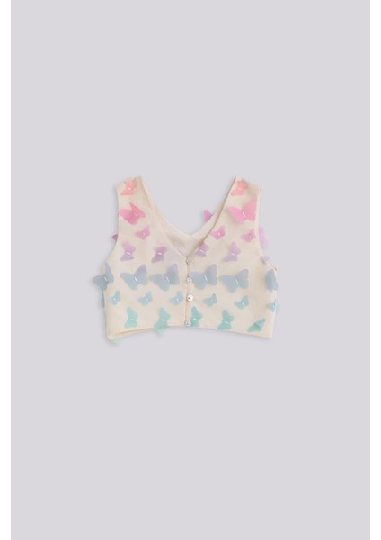 Bg Store Kız Çocuk Desenli Bluz