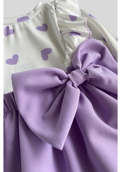 Kalp Desenli Etekli Kız Çocuk Takım fiyatları