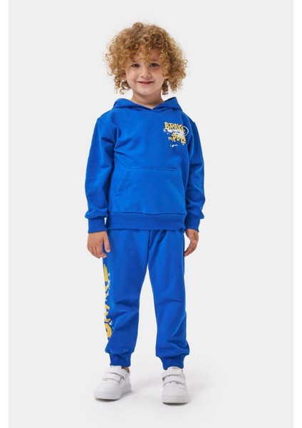 Brake Baskılı Erkek Çocuk Eşofman Takımı Mavi