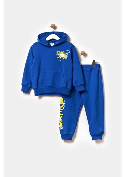 Brake Baskılı Erkek Çocuk Eşofman Takımı Mavi modelleri