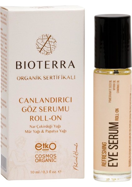 Organik Canlandırıcı Göz Serumu 10ML Roll-On