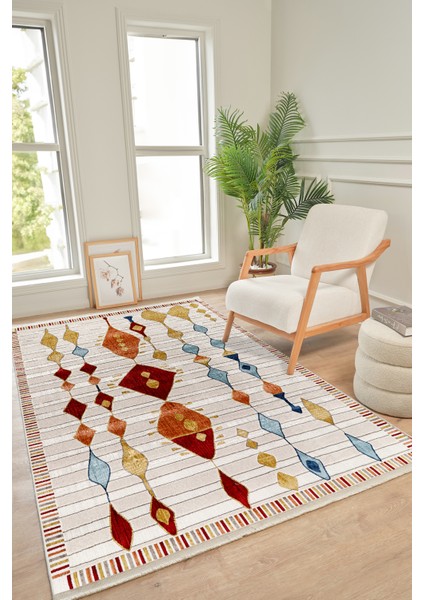 Colorıum CO007 Çok Renkli Hav Toz Vermez Salon Mutfak Koridor Oturma Odası Yolluk Halı