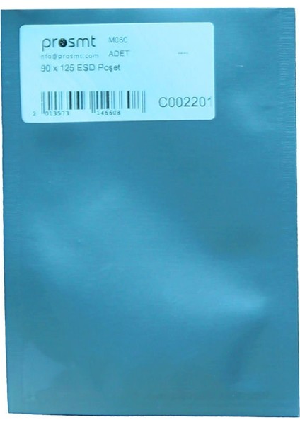 90 x 125 Antistatik Esd Poşet - 300 Ad