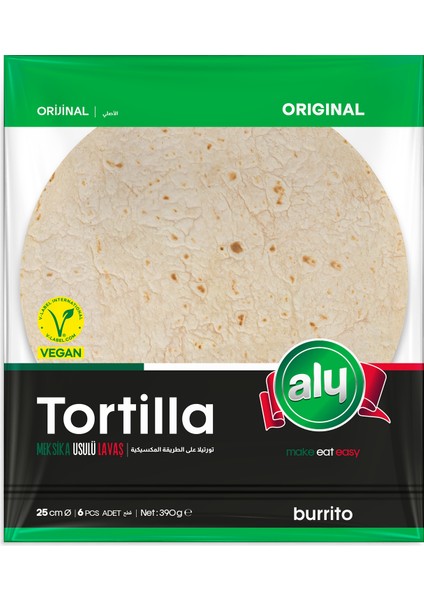 Tortilla 25 cm 6' Lı