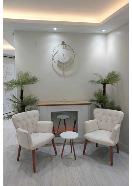 Tekli Yan Sehpa Çiçeklik Saksılık Standı Dekoratif Yan Sehpa Seti Ahşap Ayaklı (33 cm Çap) fiyatları