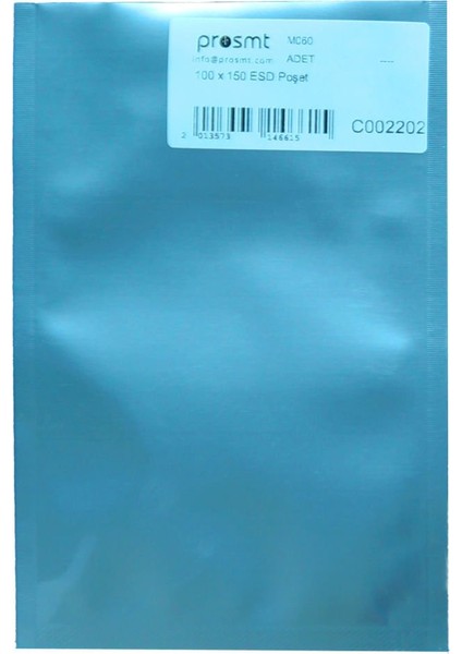 100 x 150 Antistatik Esd Poşet - 300 Ad