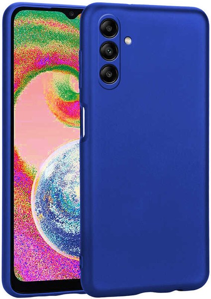 Atlas Galaxy A04s Kılıf Premier Silikon Kapak-Saks Mavi