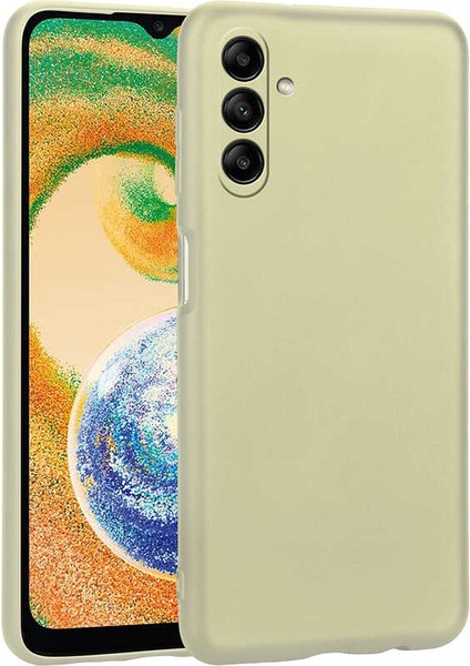 Galaxy A04S Kılıf Zore Premier Silikon Kapak-Gold