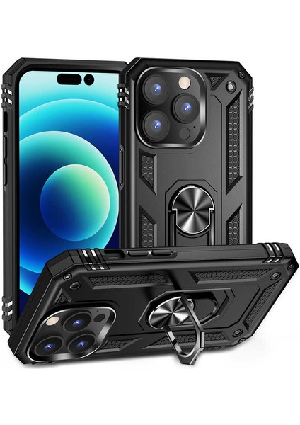 Atlas iPhone 14 Pro Max Kılıf Vega Kapak-Siyah