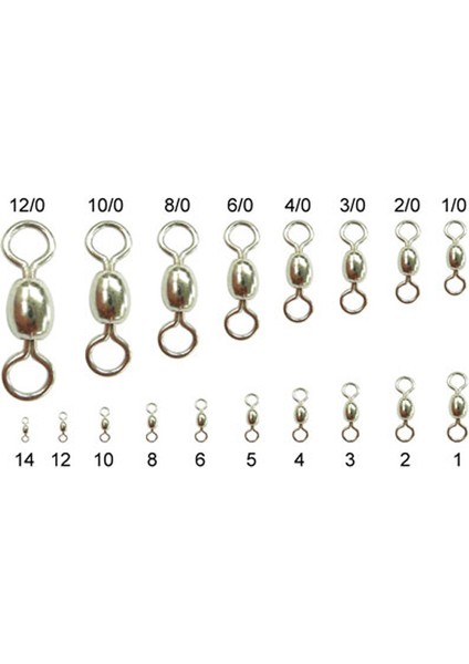 TY-10001 Çelik Bilyeli Fırdöndü (4'lü) No:3/0