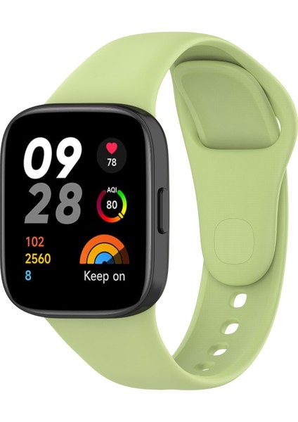 Xiaomi Redmi Watch 3 Uyumlu Krd-81 Uyumlu Kordon Zore - Yeşil