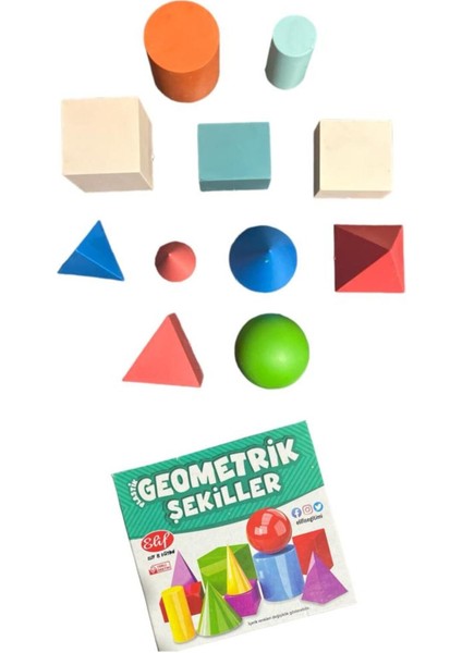 11 Parça Geometrik Şekiller Eğitici Geometrik Şekiller Ilkokul ve Okul Öncesi Eğitici Matematik Seti modelleri