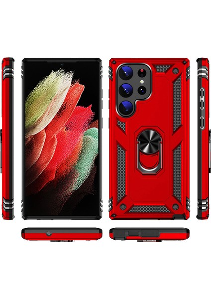 Galaxy S23 Ultra Kılıf Zore Vega Kapak-Siyah fırsatları