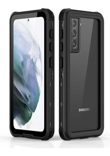 Atlas Galaxy S21 Plus Kılıf 1-1 Su Geçirmez Kılıf-Siyah