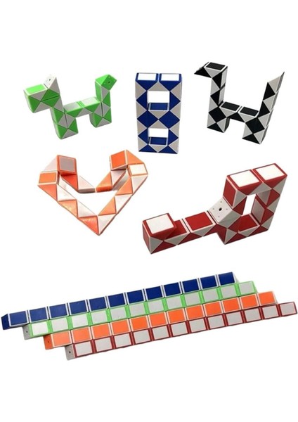 5 Adet Magic Snake Rubik Şekilden Şekle Giren Sihirli Yılan Zeka Küpü Oyuncak fiyatları