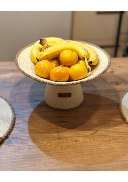 El Yapımı Hasır Meyvelik Sepet,düzenleyici Sepet Ekru / Tek Ebat modelleri