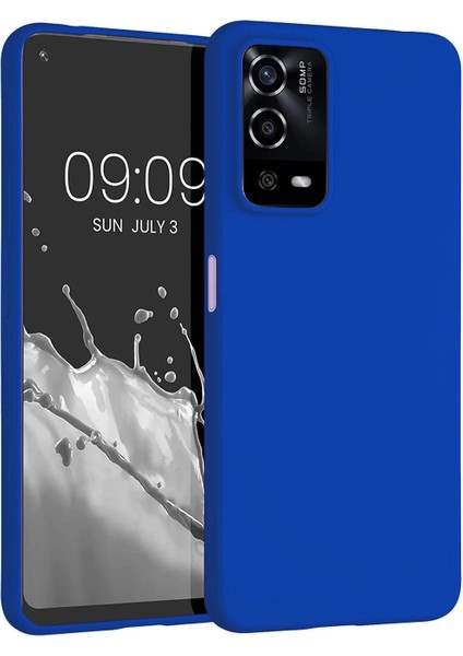 Atlas Oppo A55 4g Kılıf Premier Silikon Kapak-Saks Mavi