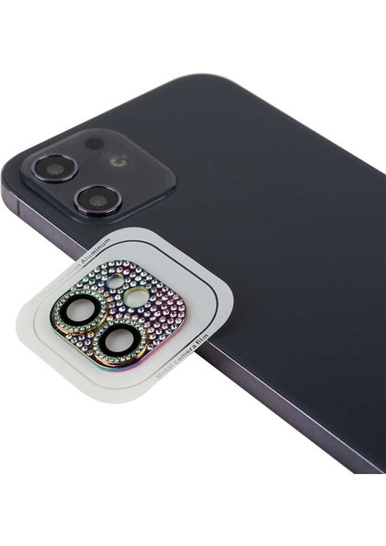 Apple iPhone 12 Uyumlu Cl-08 Kamera Lens Koruyucu-Colorful