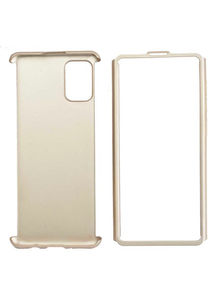 Galaxy A51 Kılıf Zore 360 3 Parçalı Rubber Kapak-Saks Mavi