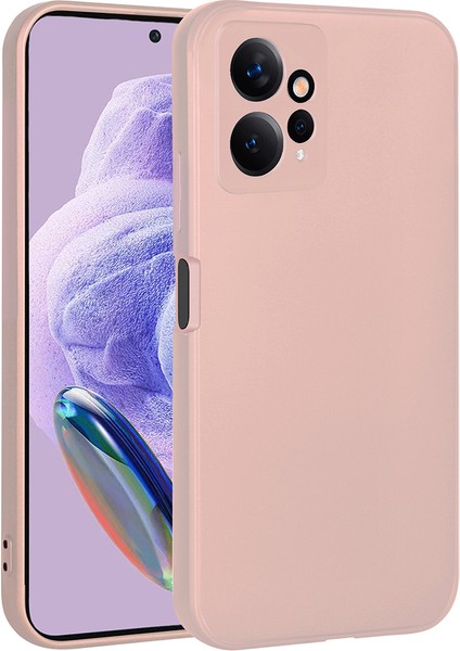 Atlas Xiaomi Redmi Note 12 4g Kılıf Premier Silikon Kapak-Rose Gold