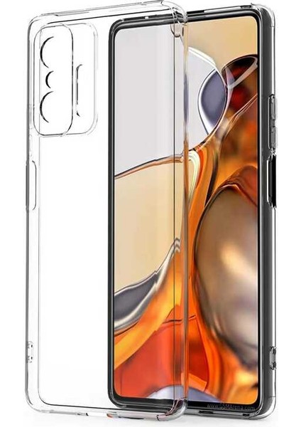 Atlas Xiaomi Mi 11t Pro 5g Kılıf Kamera Korumalı Süper Silikon Kapak-Renksiz