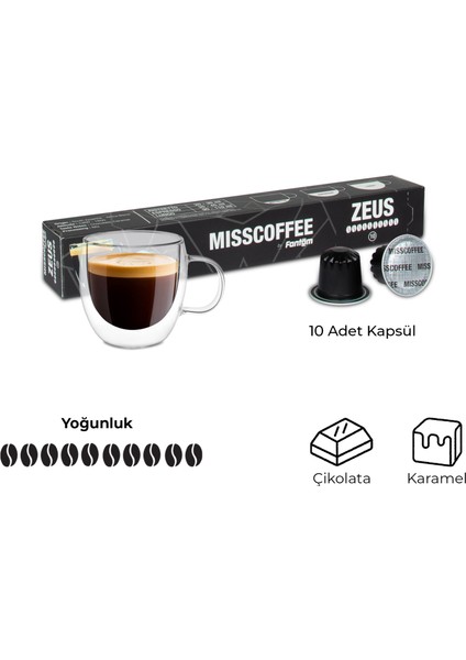 Mısscoffee Zeus Kapsül Kahve Kutusu Nespresso Sistem Uyumlu