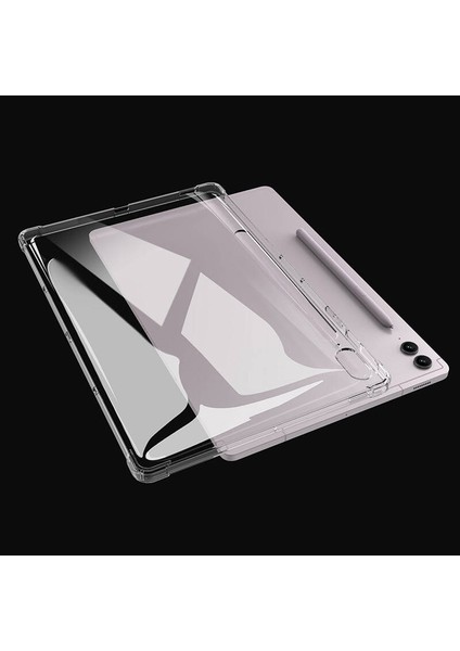 Galaxy Tab S9 Ultra Kılıf Uyumlu Tablet Nitro Anti Shock Silikon Kapak-Renksiz