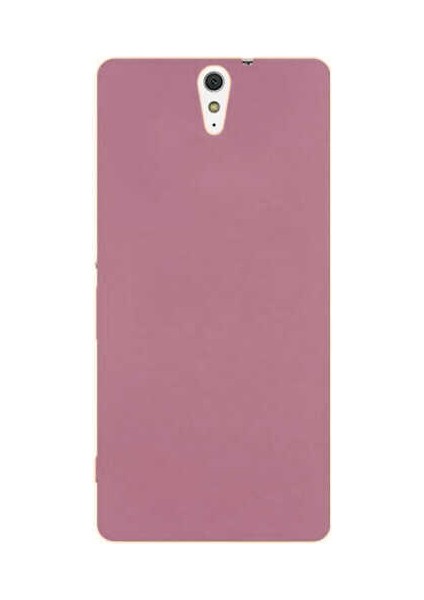 Atlas Sony Xperia C5 Kılıf Premier Silikon Kapak-Rose Gold