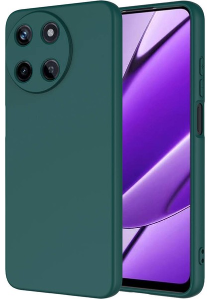 Atlas Realme 11 4g Kılıf Mara Laaakan Kapak-Koyu Yeşil